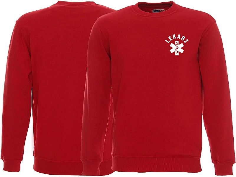 Bluza ratownicza FUNKCYJNA męska czerwona (S)