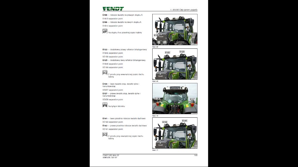 FENDT 207,208,209,210,211 Vario S3 instrukcja napraw po POLSKU!