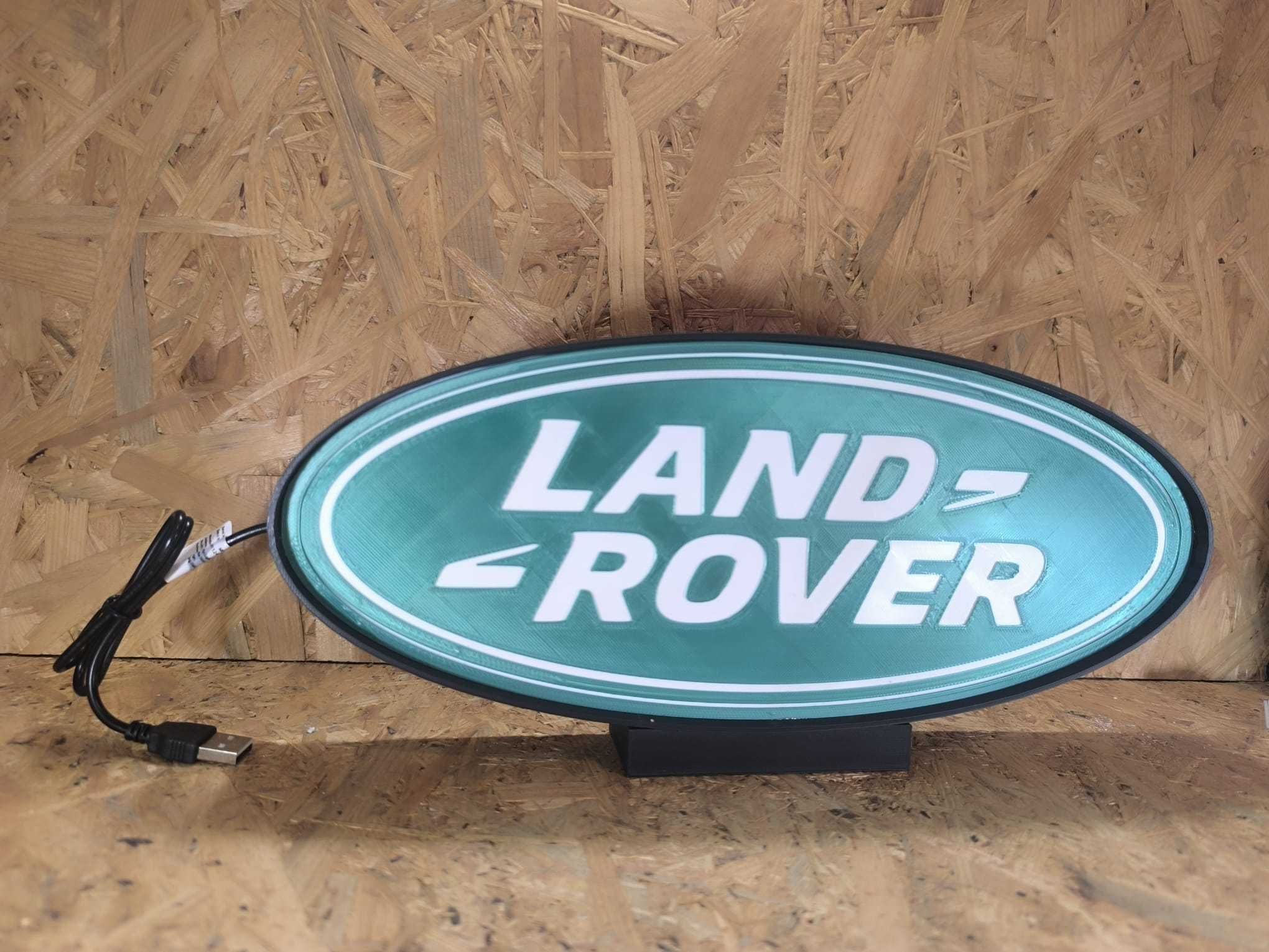 Luminária Decorativa / Lightbox Land Rover