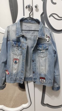 Джинсовая курточка для девочки на возраст 12-14 лет