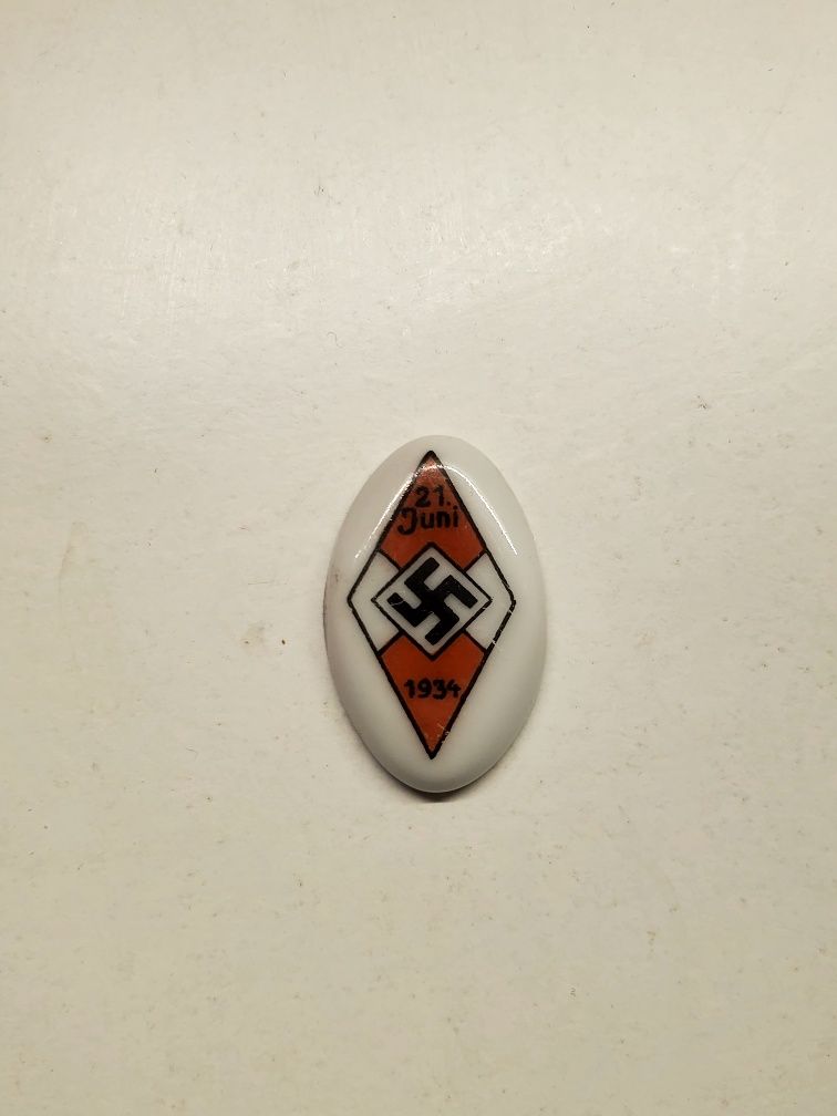Odznaka zjazdowa HJ - Hitlerjugend 1934