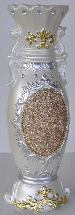 Wazon Ceramiczny na Susz Duży Bogato Zdobiony Powystawowy z Pęknięciem