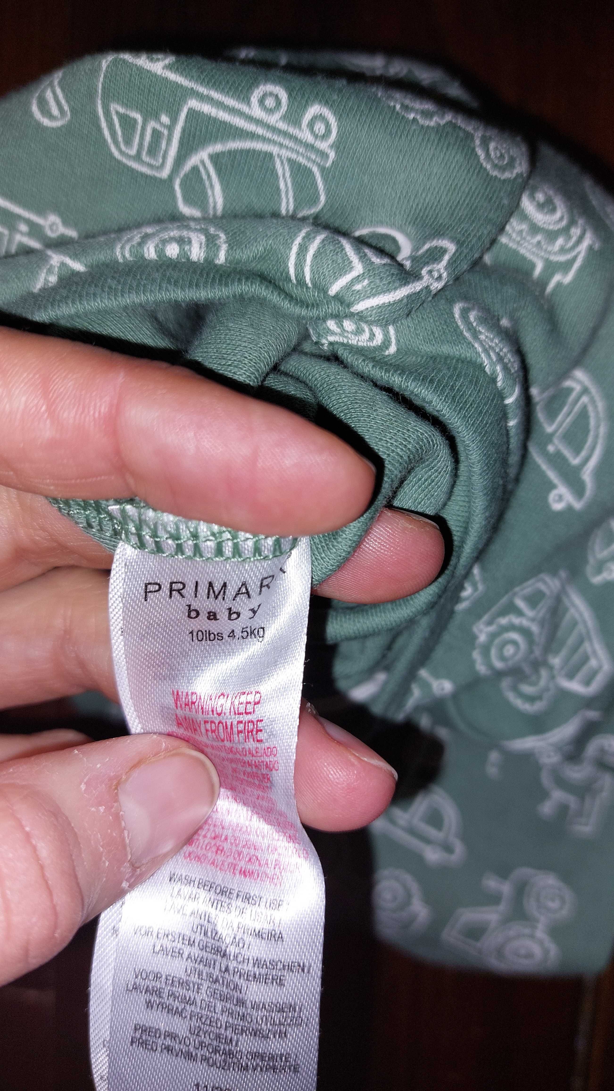 Primark, Pajac niemowlęcy, w pojazdy budowlane, rozmiar 50/56