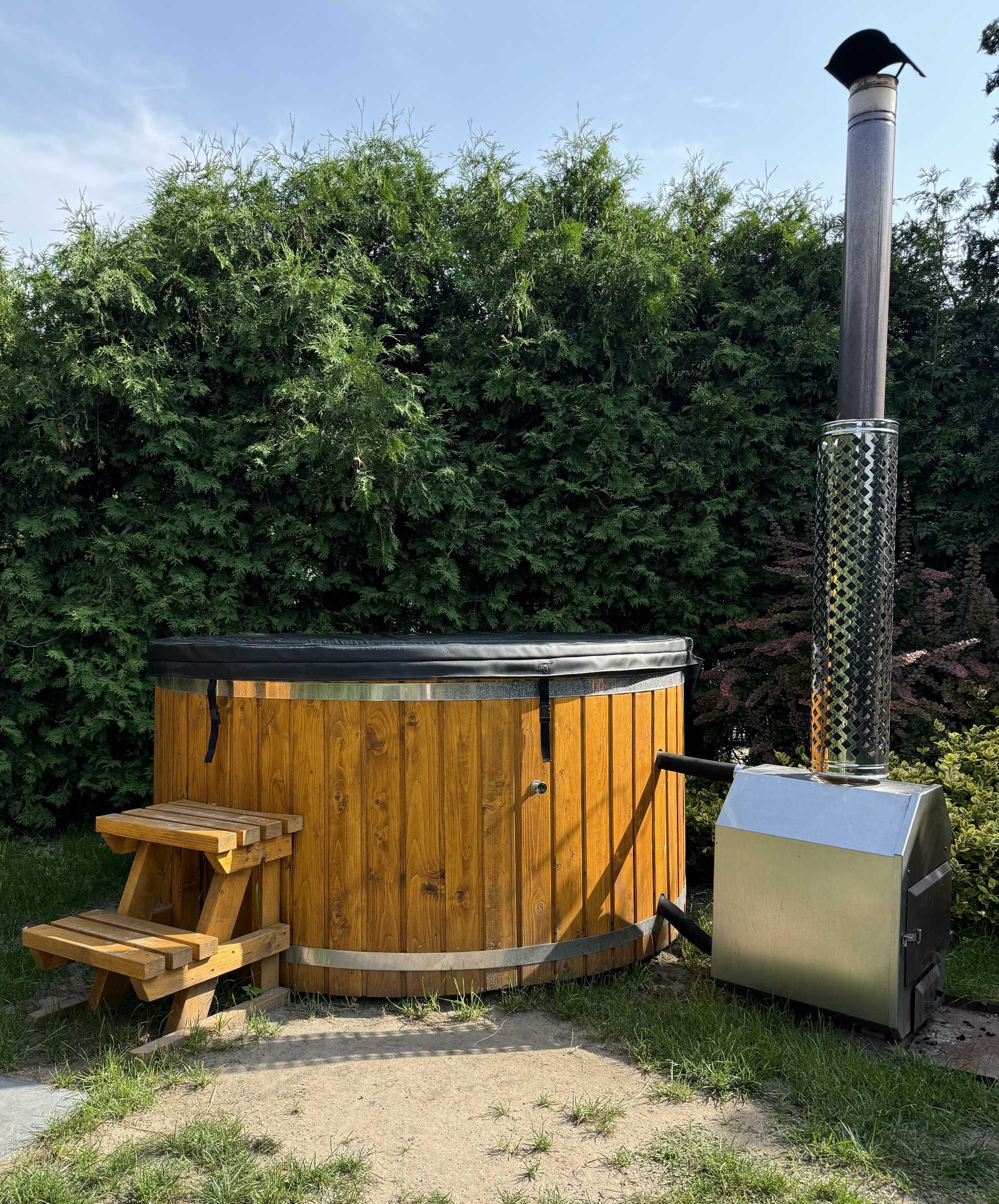 Balia świerkowa z hydromasażem ruska bania hot tub PRODUCENT drewno FV