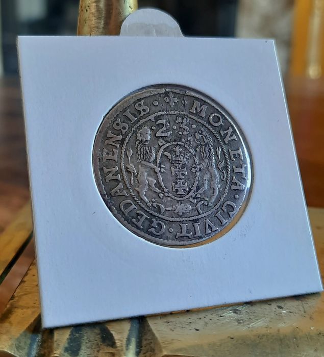 Ort Zygmunt III Waza Gdańsk 1623 moneta orginalna srebrna.