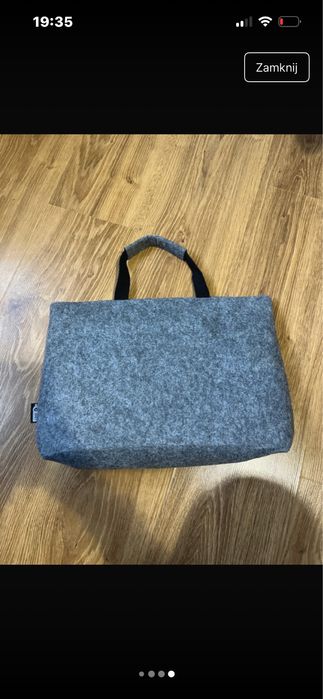 torba na laptopa do pracy teczka listonoszka flicowa z filcu klett