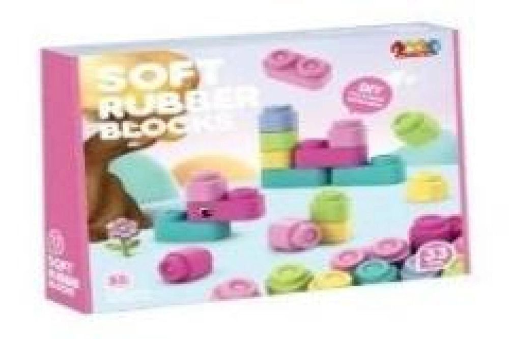 Klocki miękkie 33szt pudełko,333x371 mm