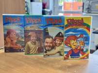 Kasety Wideo VHS bajki Pippi Langstrumpf - 4szt