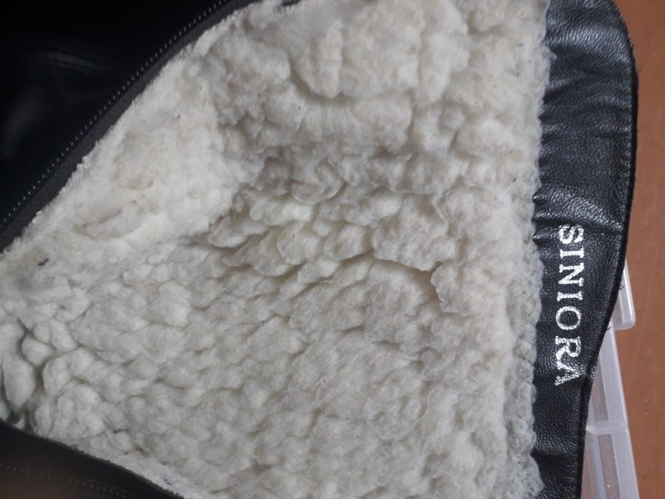 Зимние сапоги натуральная кожа на овчине