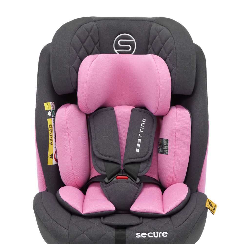 Автокрісло Sesttino Secure Pro, рожеве та сіре ( 0-36 кг)