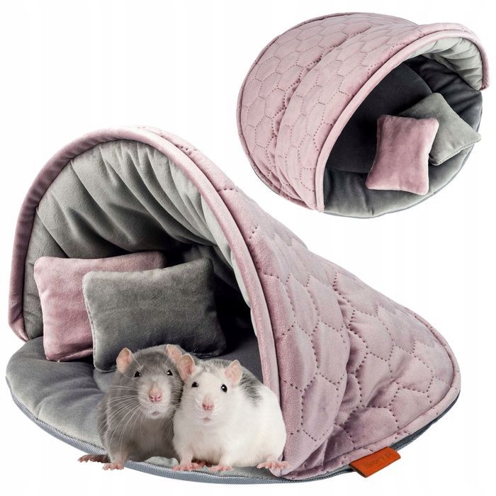 domek legowisko duże posłanie muszla dla gryzonia królika świnki 50x34