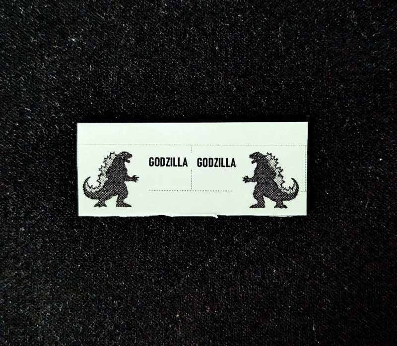 Hot Wheels Godzilla przeźroczysta kalka transparent waterslide decal