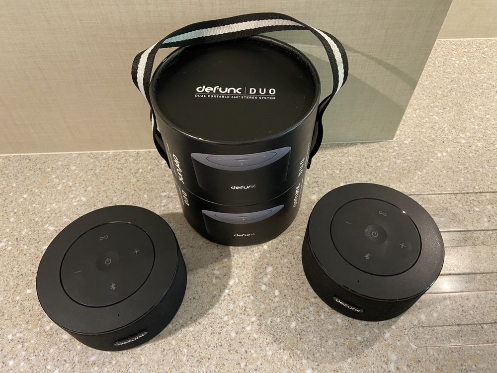 Głośniki DeFunc DUO bezprzewodowe przenośne STEREO 360 Bluetooth