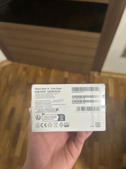 Телефон Xiomi Redmi Note 14 6/128 гб Lime Green новий оригінал