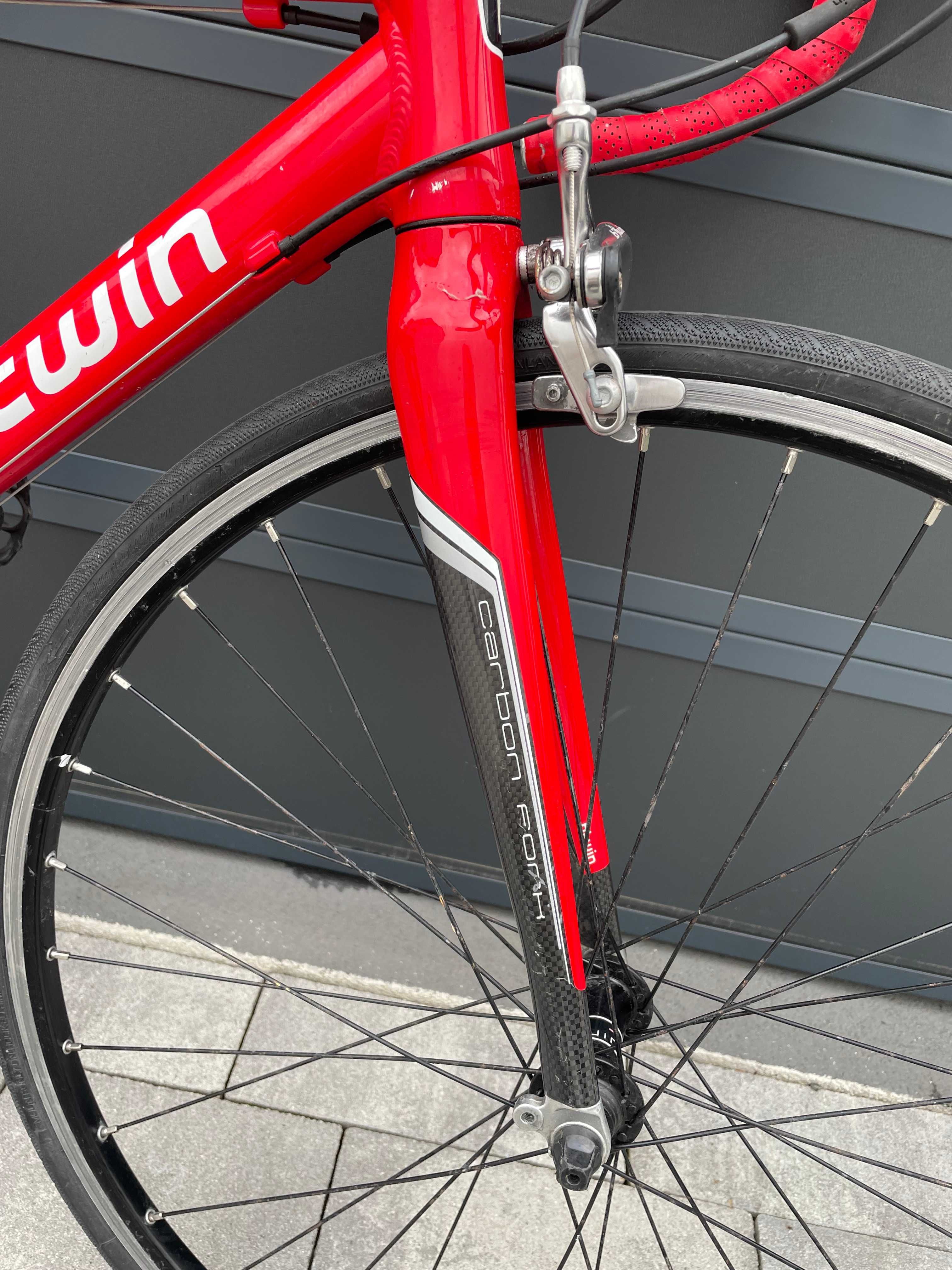 Piękny rower szosowy Carbon Btwin  Shimano wzrost  145-165cm jak nowy