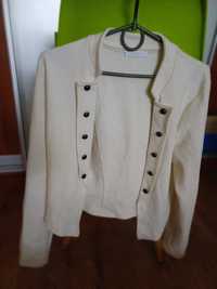 Продам Трикотажный пиджак женский белый PROMOD + подарок кофточка и