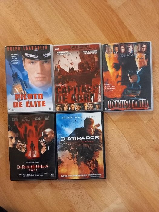 Dez DVDs diversos