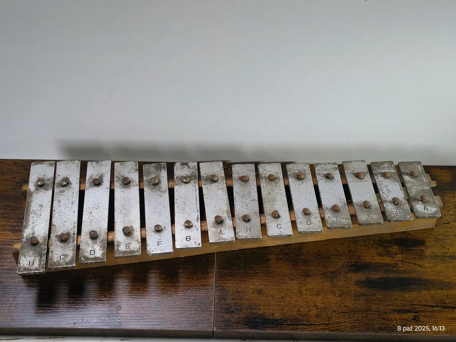 Stare cymbałki, dzwonki chromatyczne dł. 42 cm