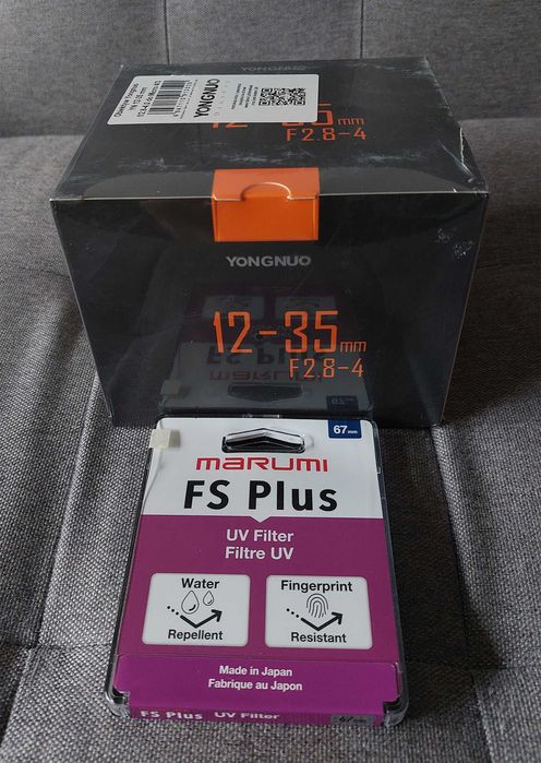 Obiektyw Yongnuo YN 12-35 mm f/2,8-4,0 Micro 4/3 + filtr UV Marumi