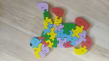 Puzzle drewniane edukacyjne