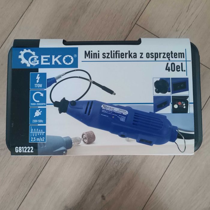 Mini szlifierka z osprzętem GEKO