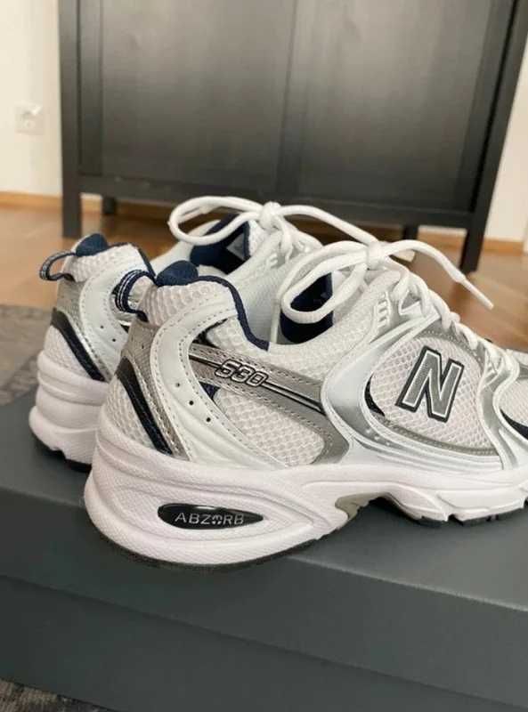 Srebrny*Prezent Damskie New Balance530 UnisexTrampki roz. 42