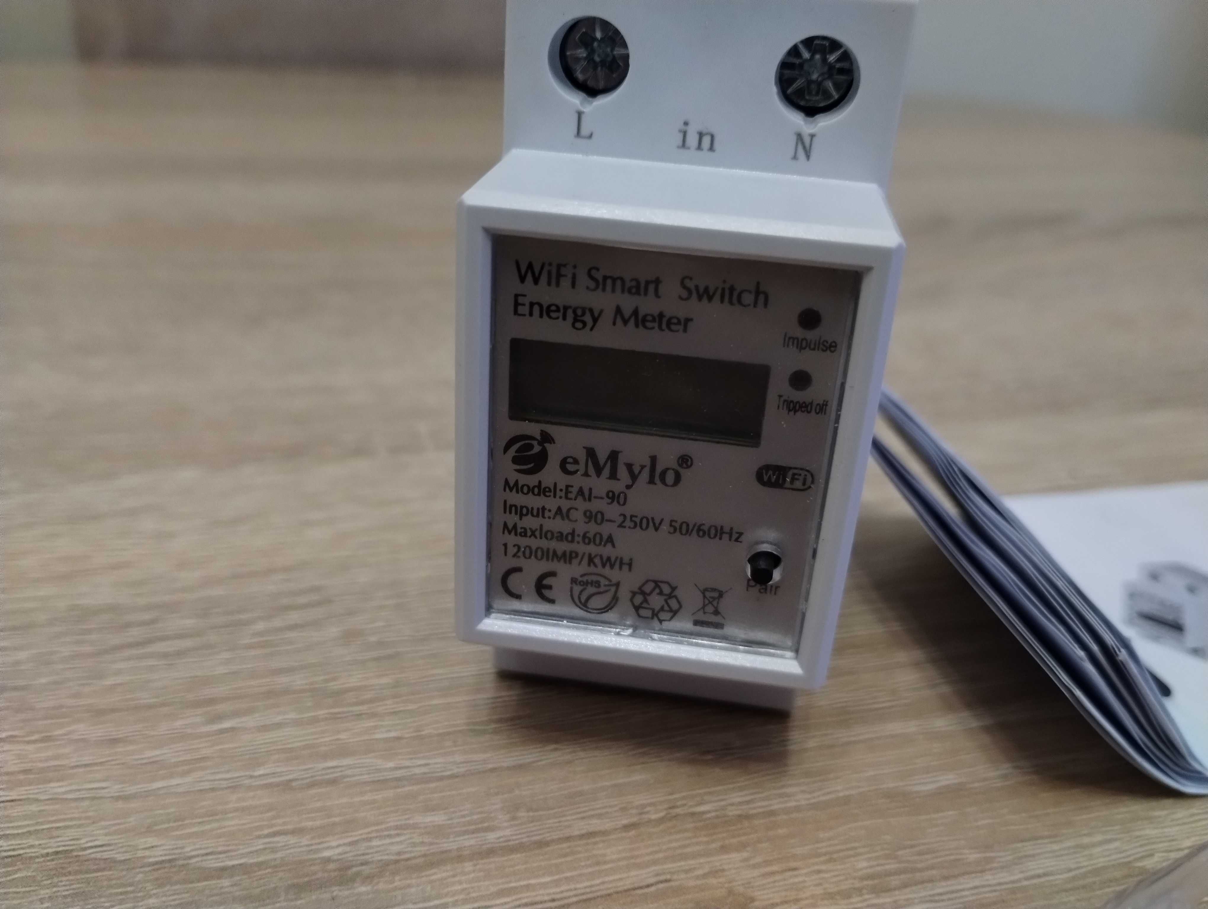 Licznik Energii Elektrycznej z Odczytem Przez WiFi 90-250V 60A eMylo