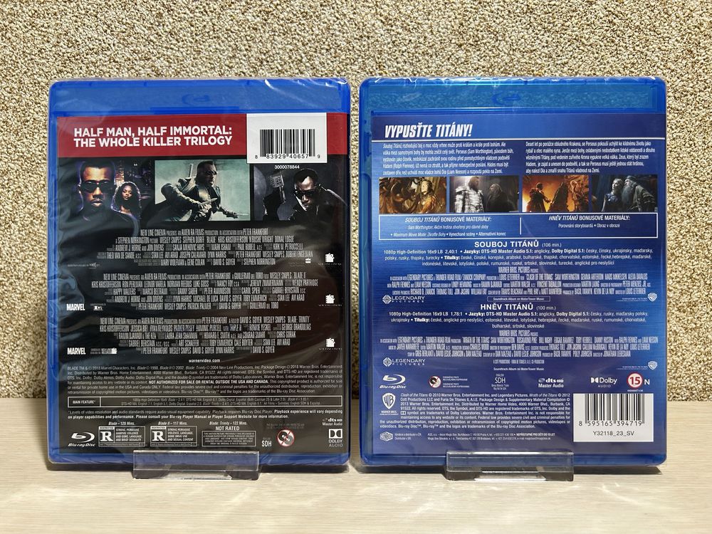 Blu-ray Коллекции фильмов  Назад в будущее1-3 /Блэйд 1-3 с переводом.
