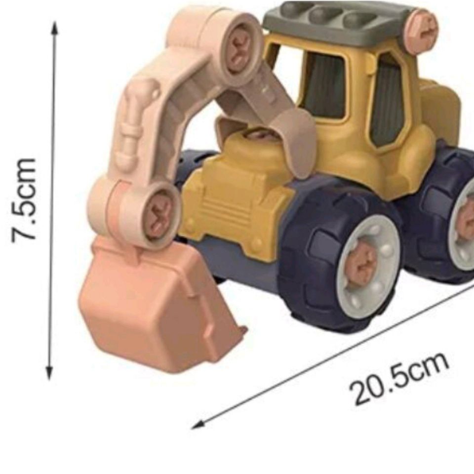 Екскаватор+викрутка в комплекті. 
Розвиваюча іграшка конструктор для д