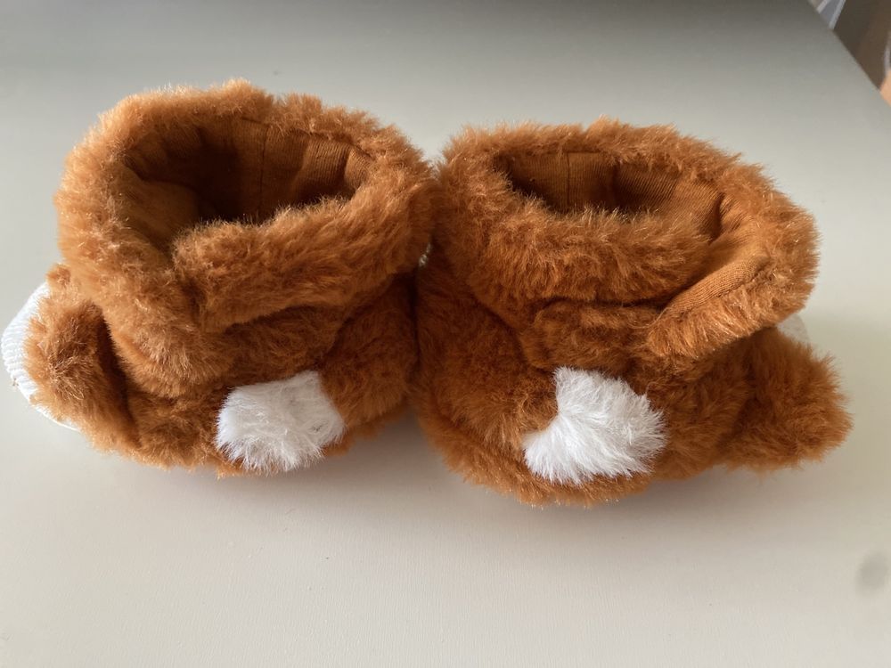 Pantufas Botinhas Peluche  bebé Zara Home Rapoza 17, Leão 26