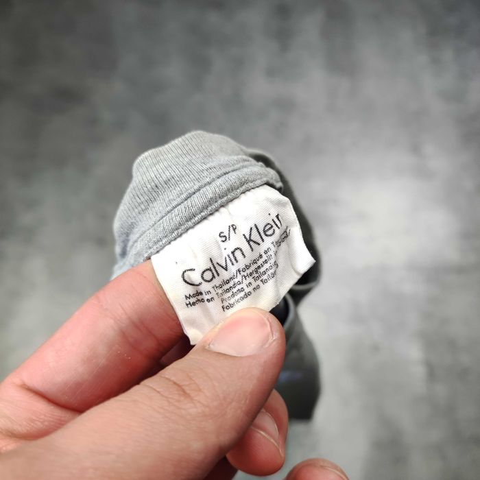 MĘSKA Koszulka Klasyczna Elegancka Calvin Klein Jeans Szara Basic Logo