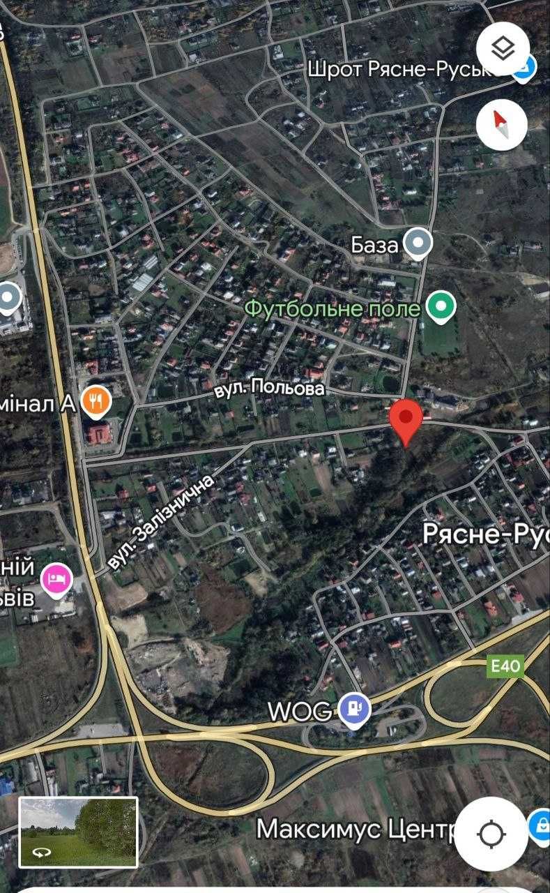Продаж 40с.землі Рясне-Руське