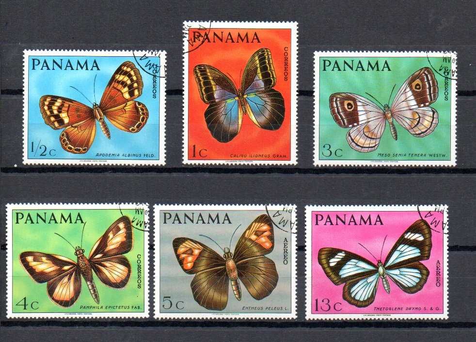 Znaczki Panama 1968 rok - Motyle seria