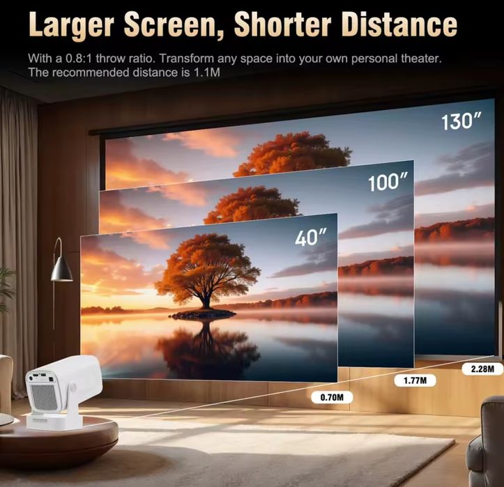 Найновіший 2025 проектор Full HD (1080) Magcubic HY310 + автофокус 4K