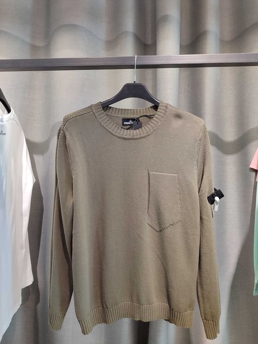 Светр STONE ISLAND 504A2 Crewneck Sweater Shadow Project Olive SI012