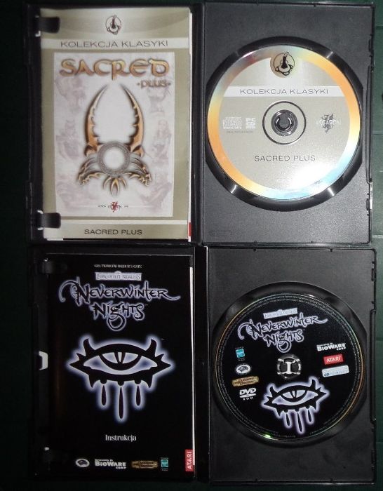 Forgotten Realms Neverwinter nights, Sacred plus, 2 gry PC CD DVD