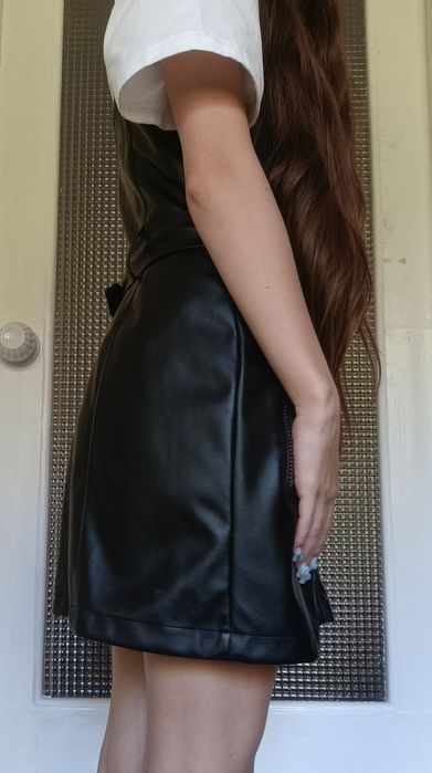 Стильний сарафан з екошкіри branda