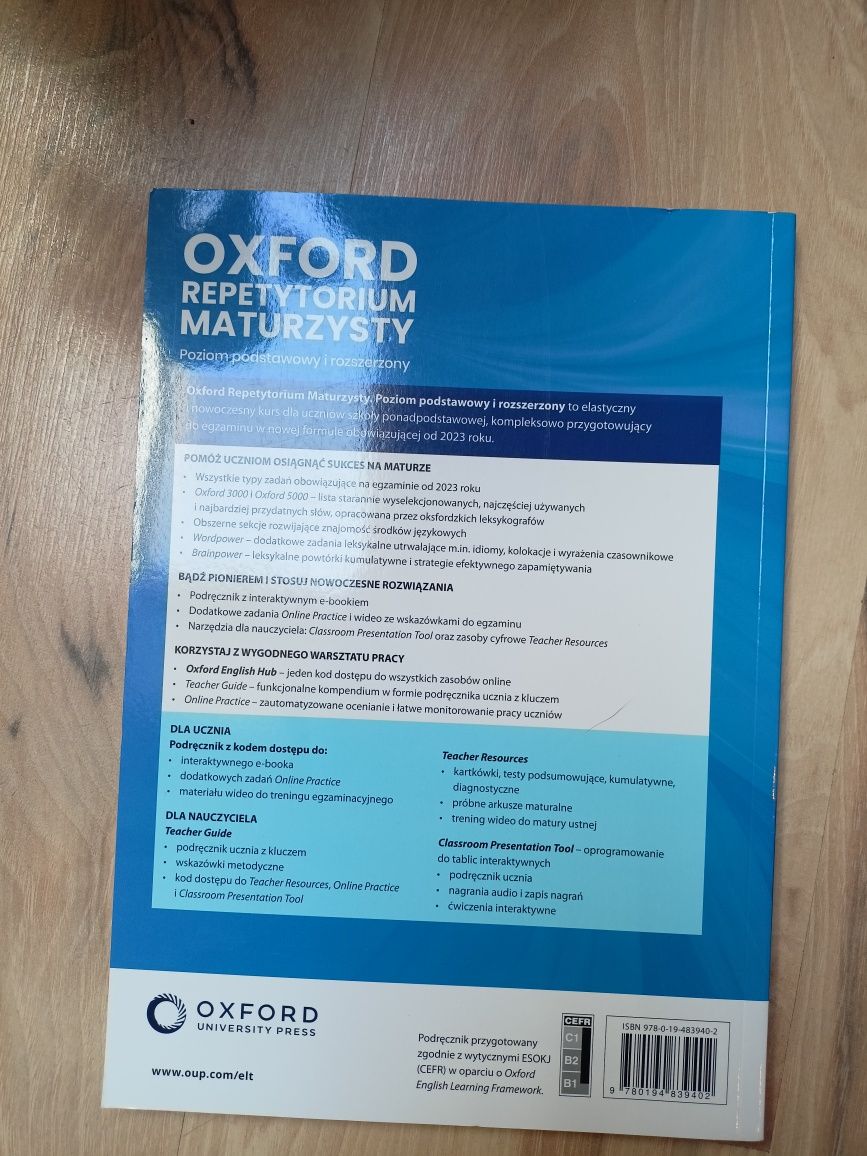 Podręcznik, "Oxford Repetytorium Matura"