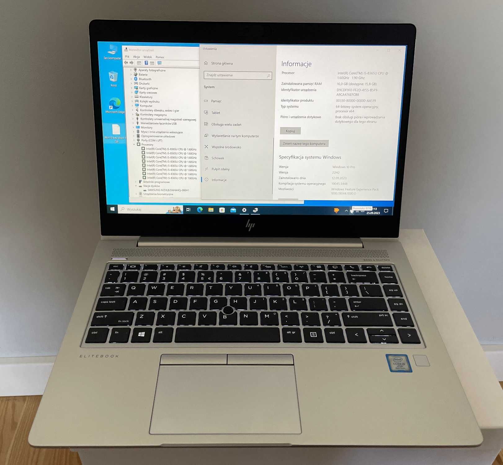 Laptop HP EliteBook 840 G6 14" Intel Core i5 16 GB / 256 GB srebrny