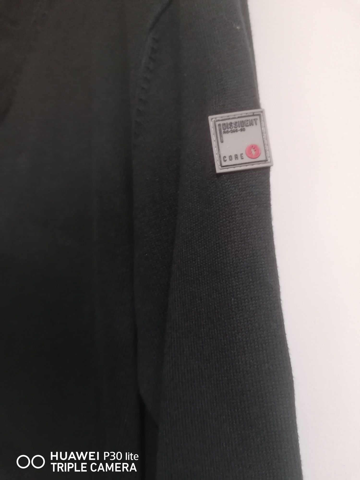 Camisola homem preta em malha