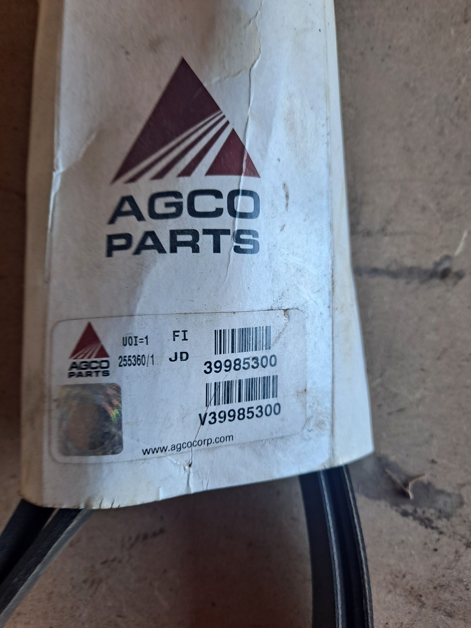 Pasek klinowy,Valtra ,AGCO PARTS