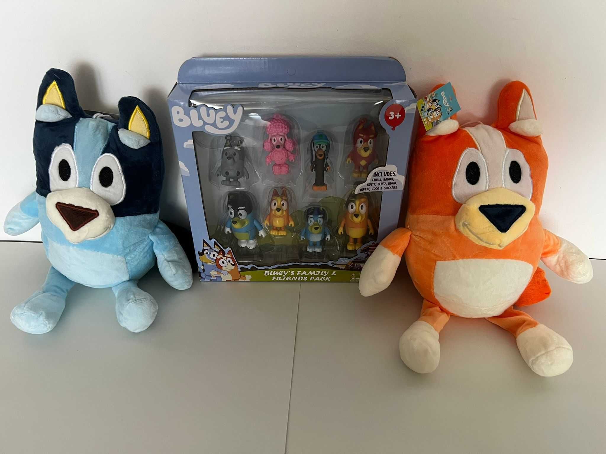 Peluches Bingo & Bluey + Set Figuras