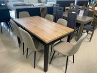 (183) Stół rozkładany loft + 6 krzeseł, 999 zł