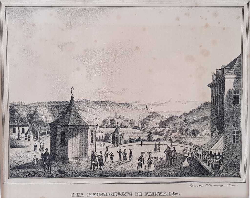 Litografia Dolny Śląsk 1841 rok Świeradów Zdrój