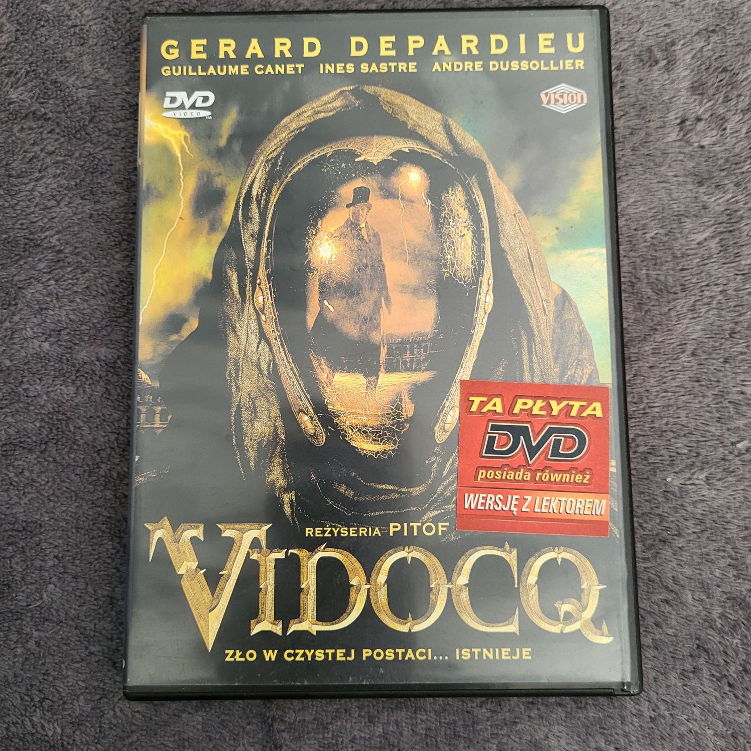 DVD film pt "Vidocq" zło w czystej postaci