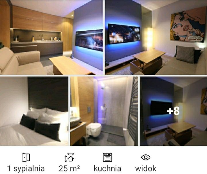 Apartamenty mieszkania na doby na godziny noclegi, klima.