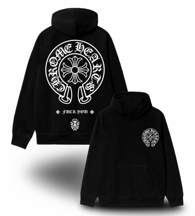 Худи Chrome Hearts Logo унисекс Хром Хартс с крестами лонгслив кофта