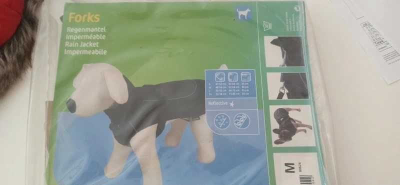 Capa Chuva Cão Trixie Forks Tam M