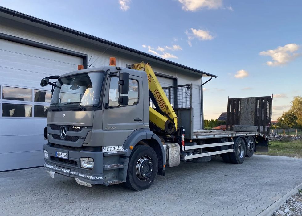 Mercedes-Benz Axor  Pomoc drogowa Autolaweta HDS Platforma Wciągarka Podnoszona oś Klima