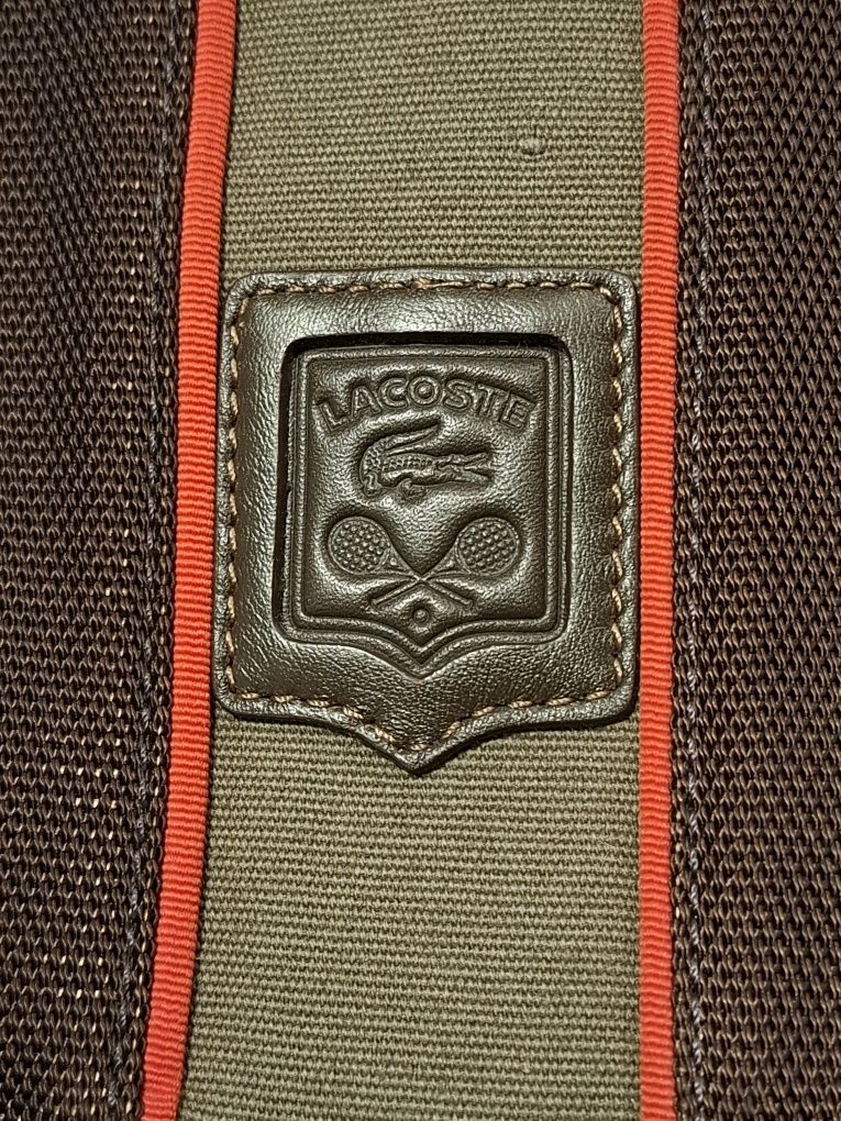 Lacoste torba męska brązowa
